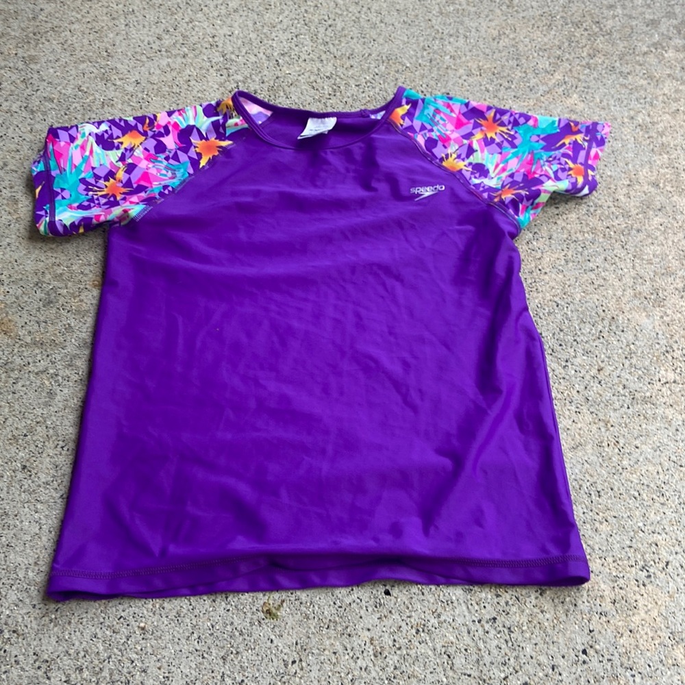 girls speedo swim shirt XL